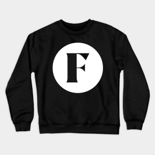 F (Letter Initial Monogram) Crewneck Sweatshirt